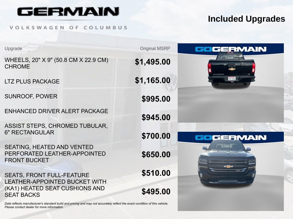 Used 2017 Chevrolet Silverado 1500 LTZ Z71 w/ LTZ Plus Package image 10