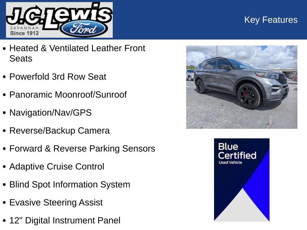 Certified 2024 Ford Explorer ST w/ Equipment Group 401A image 36