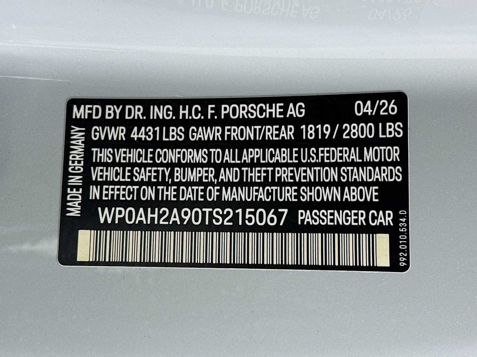 New 2026 Porsche 911 Carrera 4S AWD/4WD image 31