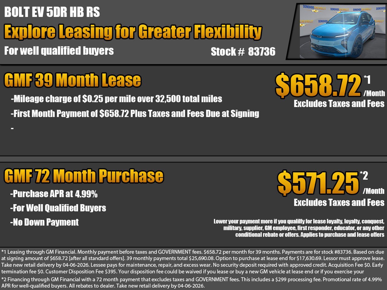 New 2027 Chevrolet Bolt RS w/ Technology Package image 2