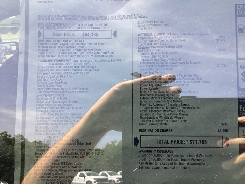 New 2026 RAM 1500 Rebel w/ Rebel Level 2 Equipment Group image 18