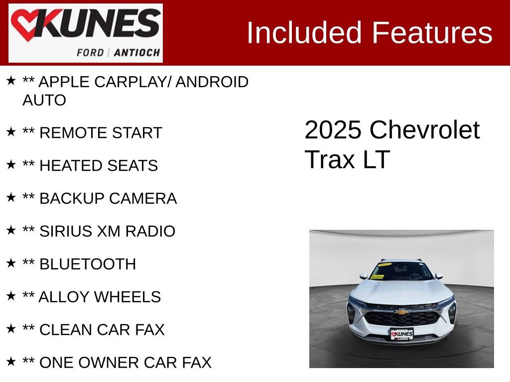 Used 2025 Chevrolet Trax LT FWD image 3