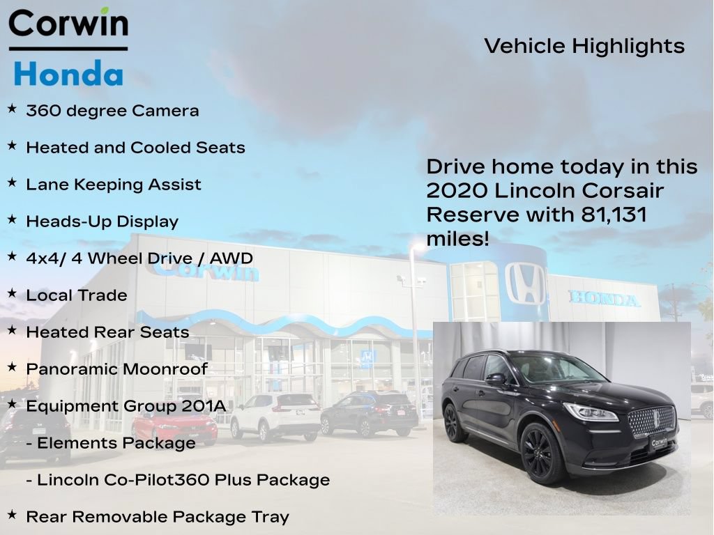Used 2020 Lincoln Corsair Reserve w/ Equipment Group 201A AWD/4WD image 7
