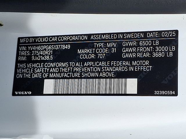 Used 2025 Volvo XC90 T8 Ultra w/ Protection Package Premier image 27