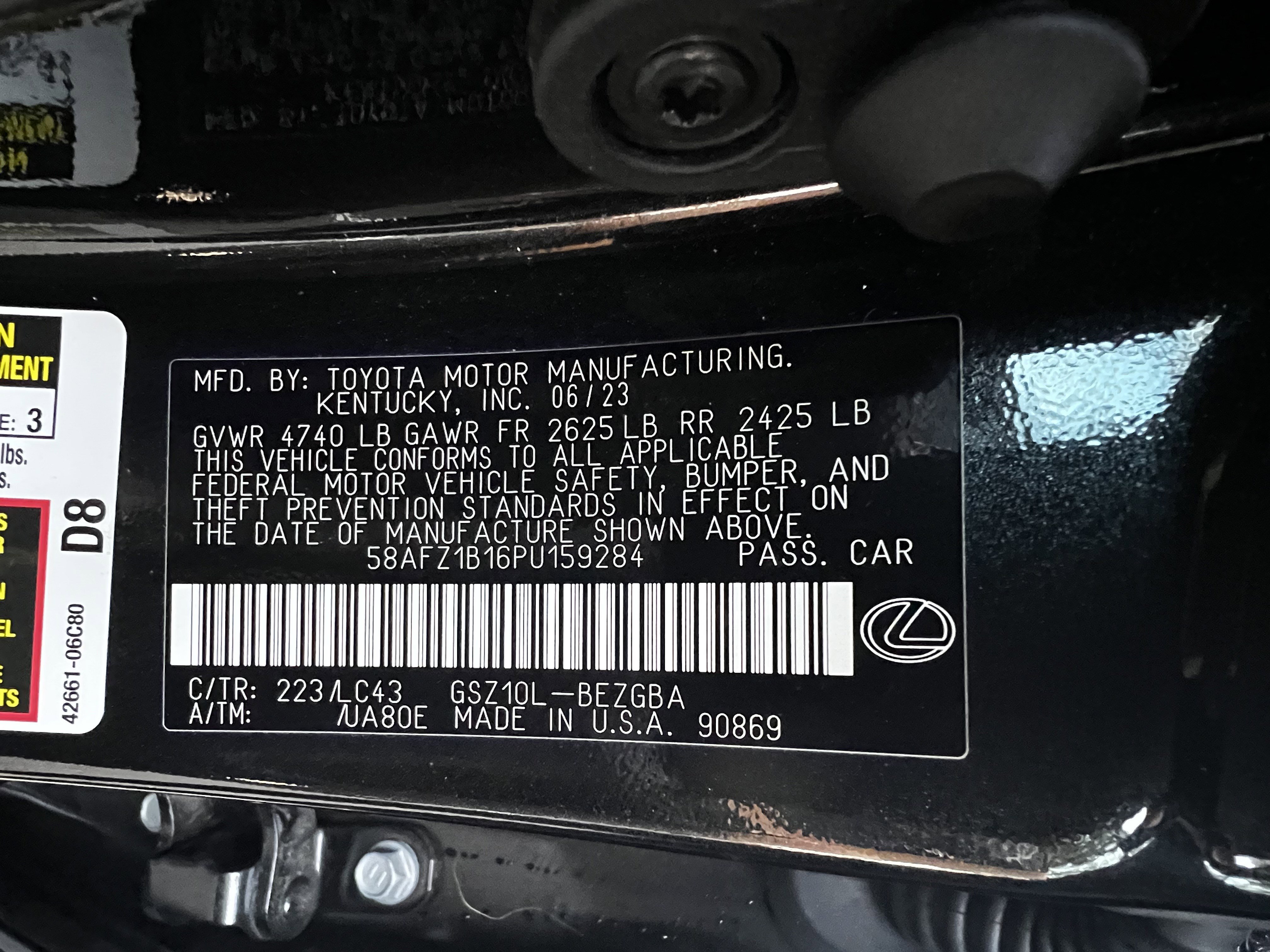 Used 2023 Lexus ES 350 Ultra Luxury image 51