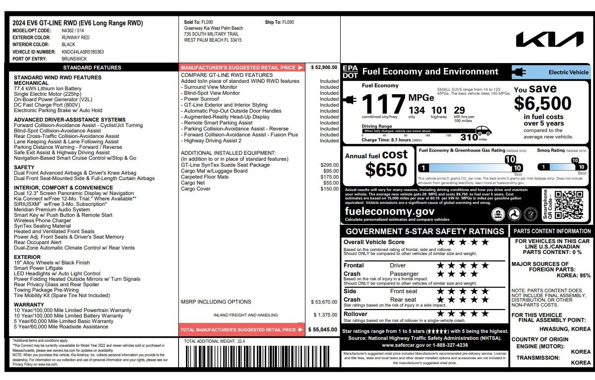 Used 2024 Kia EV6 GT-Line image 4