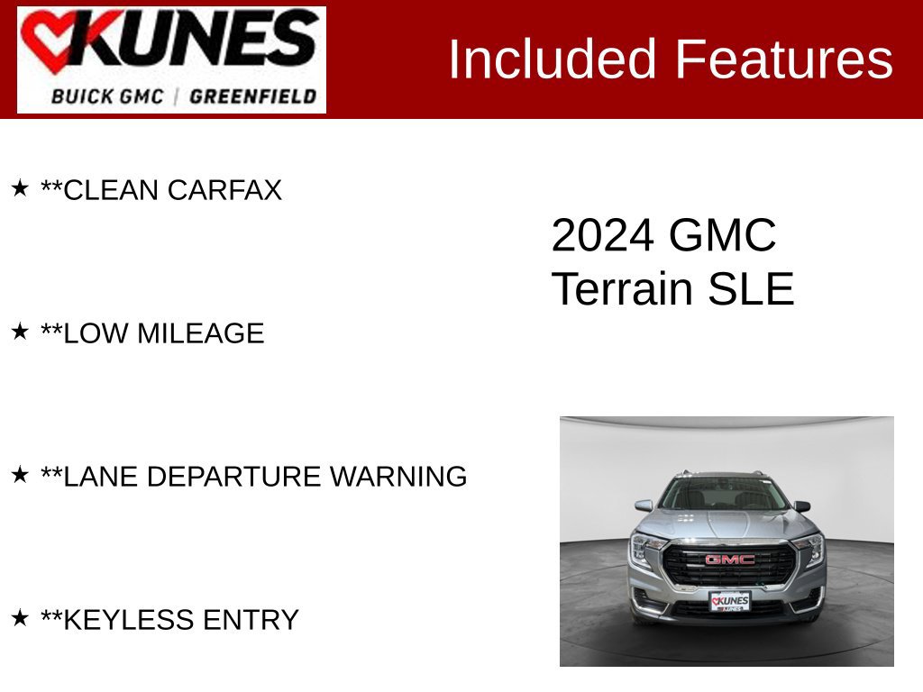 Used 2024 GMC Terrain SLE w/ Driver Convenience Package FWD image 3