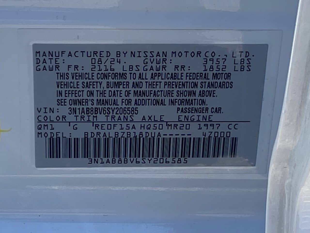 Certified 2025 Nissan Sentra S FWD image 34