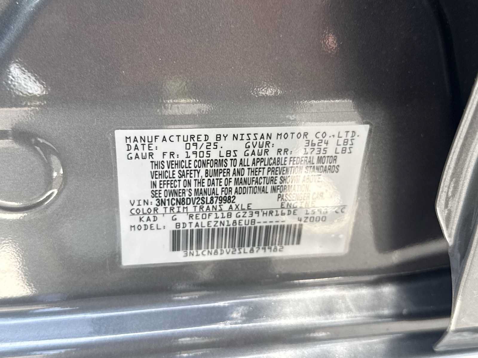 Used 2025 Nissan Versa S w/ Trunk Package FWD image 29