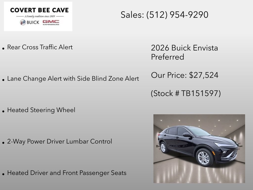 New 2026 Buick Envista Sport Touring w/ Convenience I Package FWD image 18