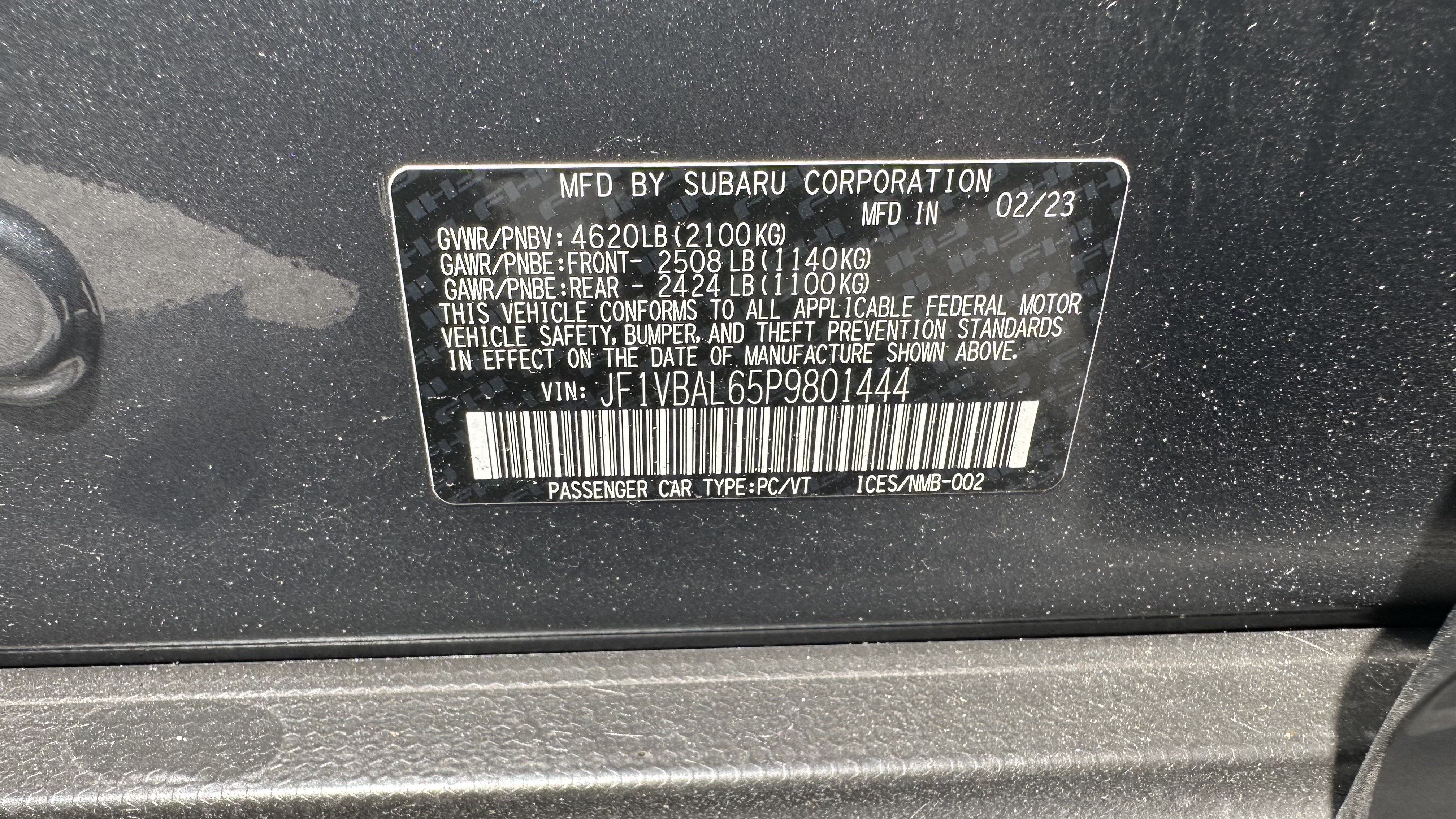 Used 2023 Subaru WRX Limited AWD/4WD image 34