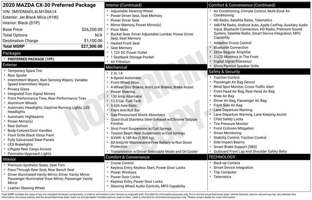 Used 2020 MAZDA CX-30 FWD w/ Preferred Package image 34