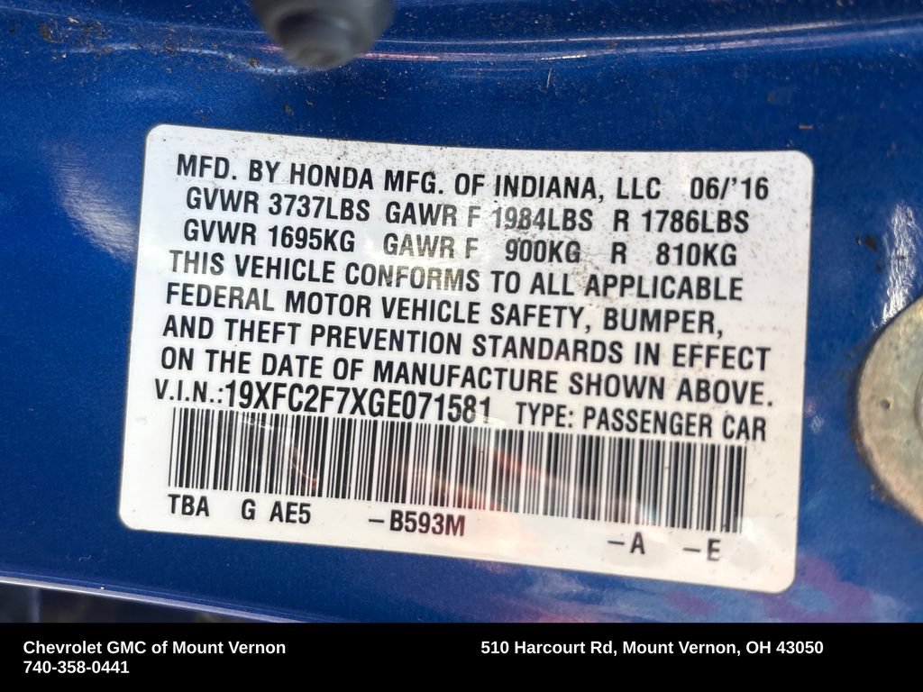 Used 2016 Honda Civic EX image 31