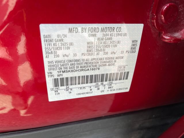 Used 2024 Ford Explorer XLT w/ Equipment Group 202A AWD/4WD image 36