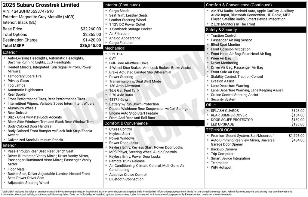 Certified 2025 Subaru Crosstrek 2.5i Limited image 8