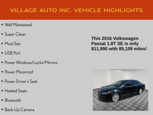 Used 2016 Volkswagen Passat 1.8T SE FWD image 7