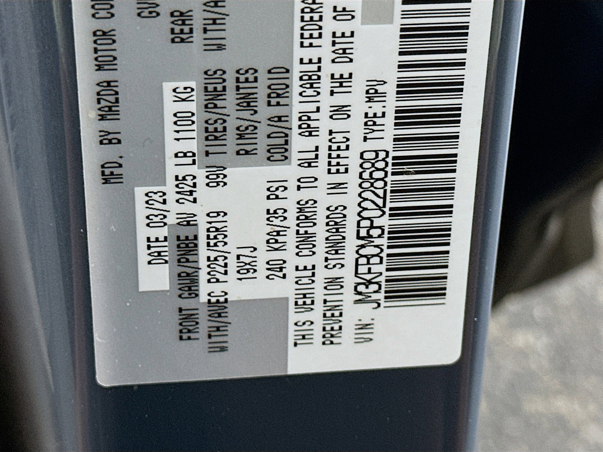 Used 2023 MAZDA CX-5 Carbon Edition image 12