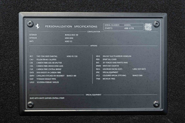 Used 2016 Ferrari 488 GTB - FACTORY TWO TONE PAINT - CAR image 27