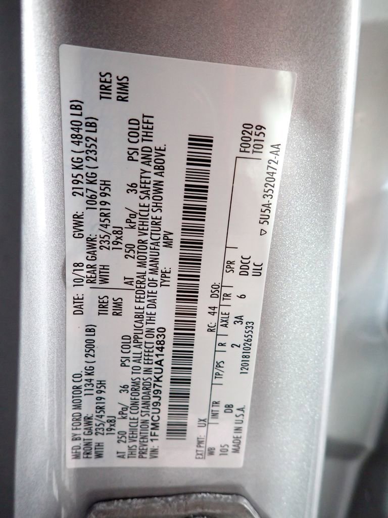 Used 2019 Ford Escape Titanium AWD/4WD image 50