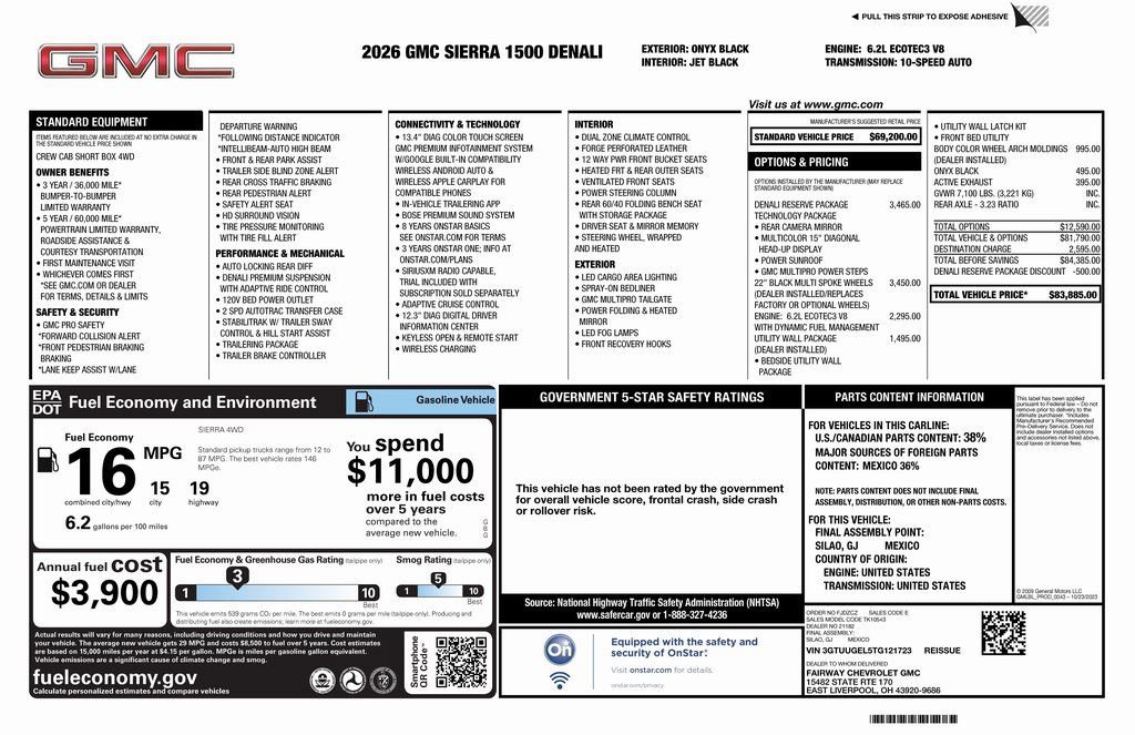 New 2026 GMC Sierra 1500 Denali w/ Denali Reserve Package image 4