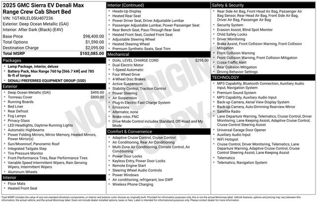 Used 2025 GMC Sierra EV Denali AWD/4WD image 19