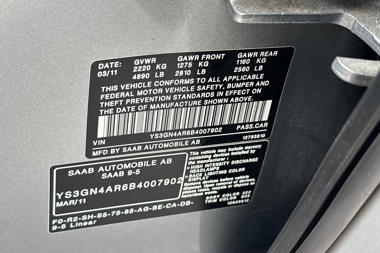 Used 2011 Saab 9-5 Turbo4 Premium FWD image 33