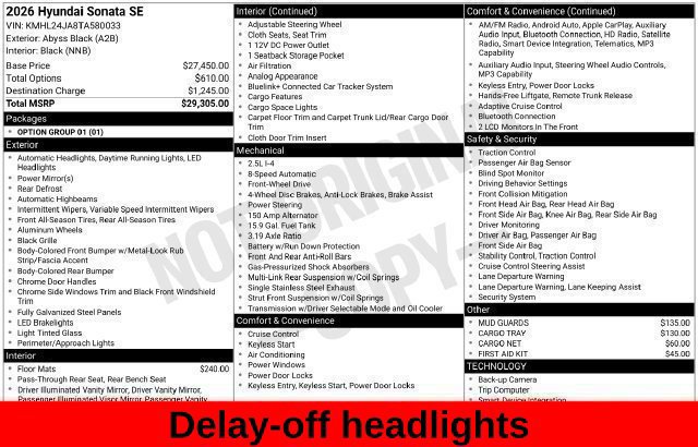 Used 2026 Hyundai Sonata SE FWD image 44