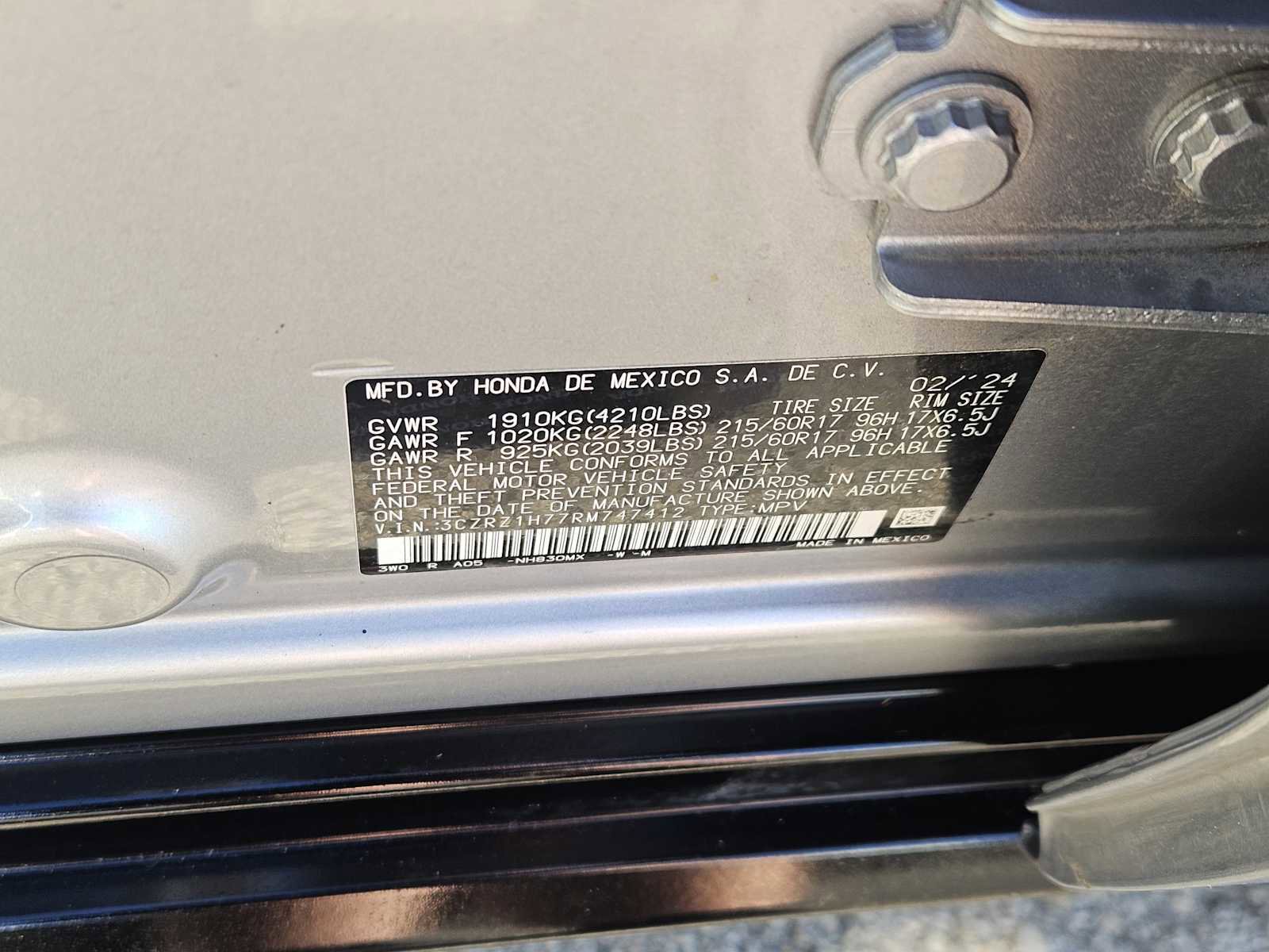 Used 2024 Honda HR-V EX-L image 31