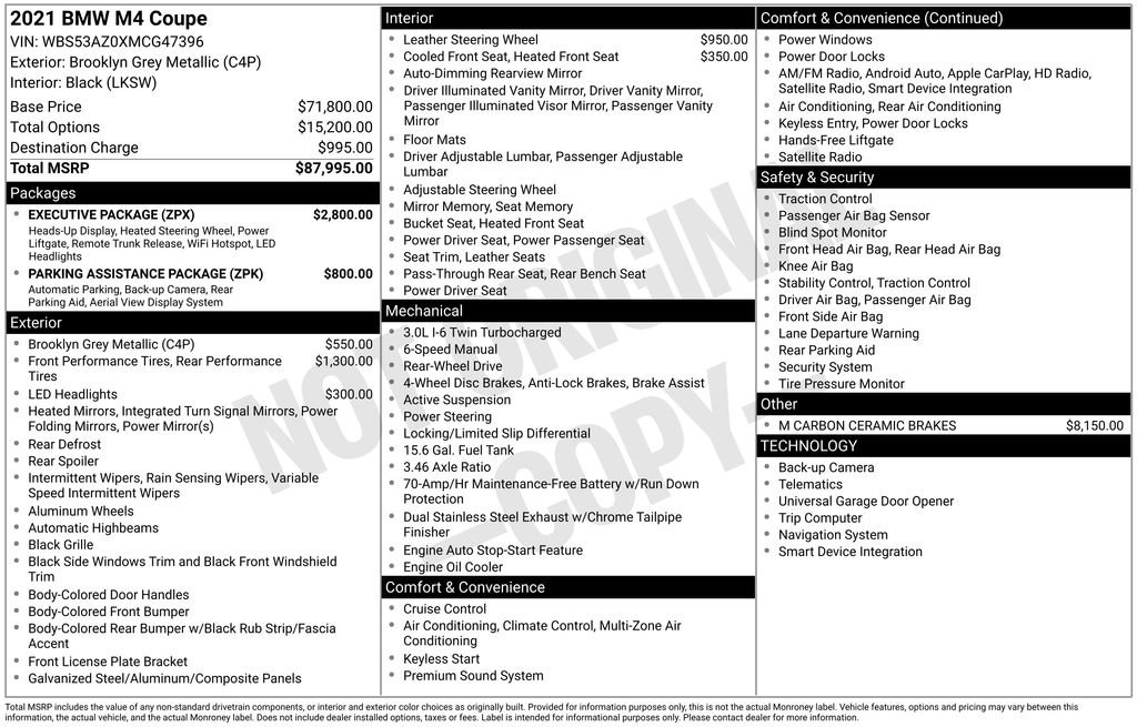 Used 2021 BMW M4 Coupe w/ Executive Package image 5