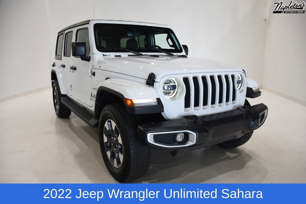 Used 2022 Jeep Wrangler Unlimited Sahara w/ LED Lighting Group