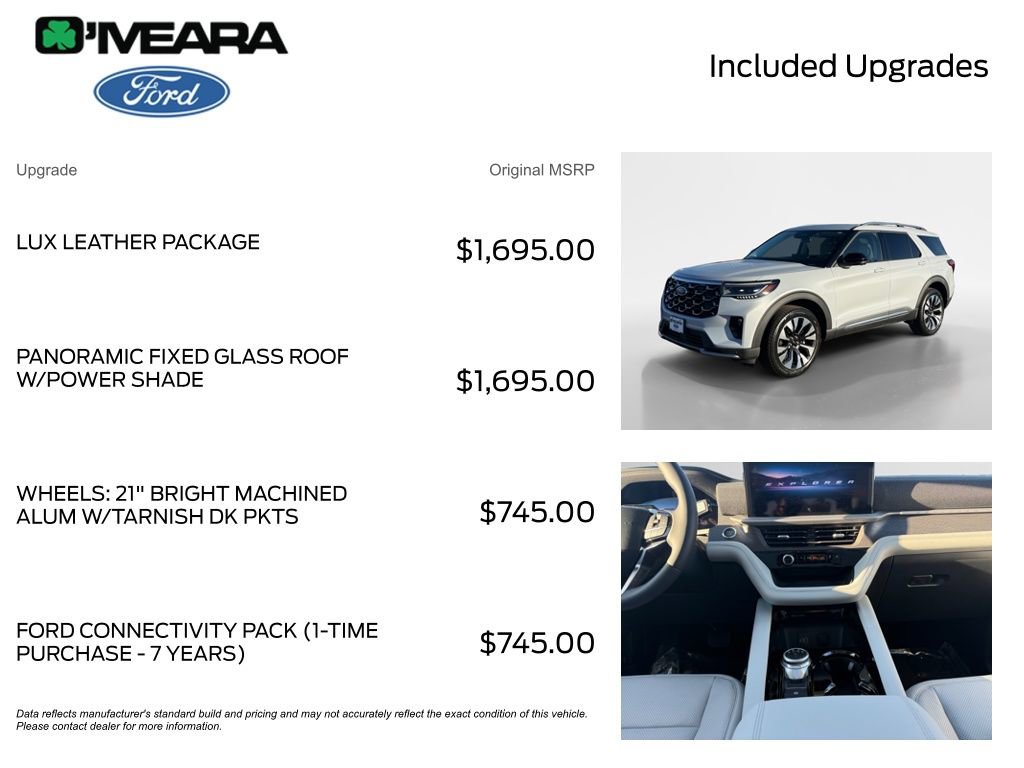 New 2026 Ford Explorer Platinum w/ LUX Leather Package image 4