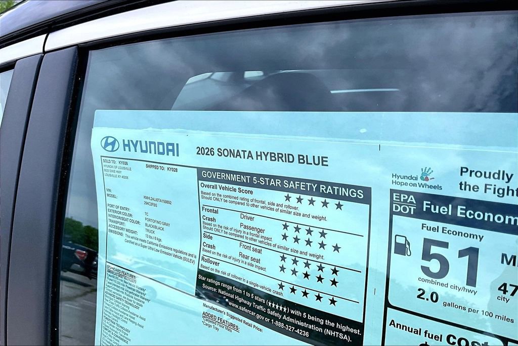 New 2026 Hyundai Sonata Blue FWD image 14