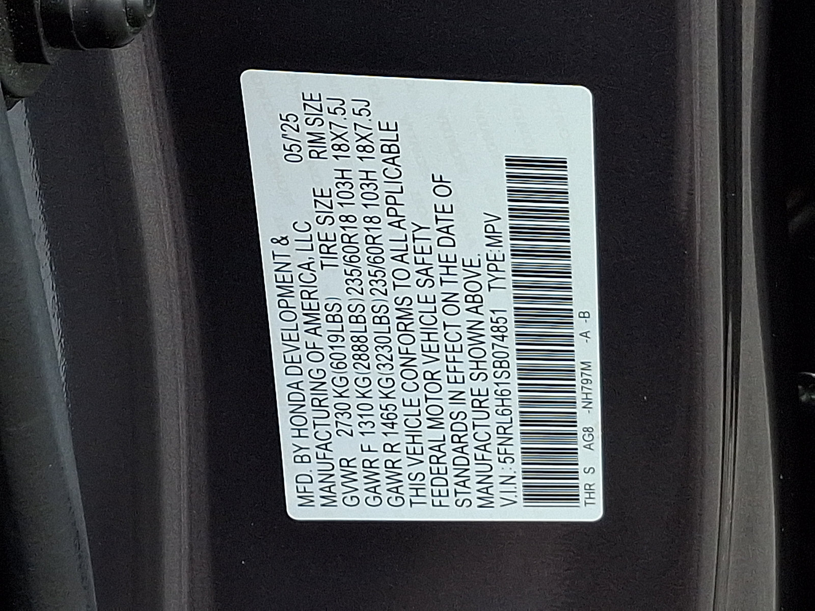 Used 2025 Honda Odyssey EX-L image 25