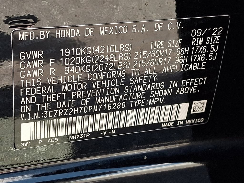 Used 2023 Honda HR-V EX-L image 32