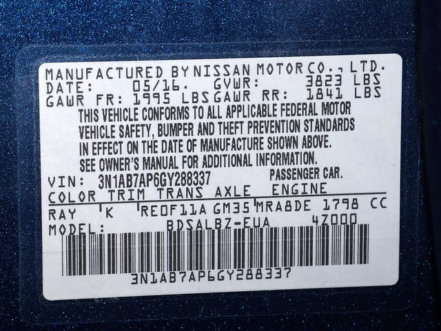Used 2016 Nissan Sentra S FWD image 35