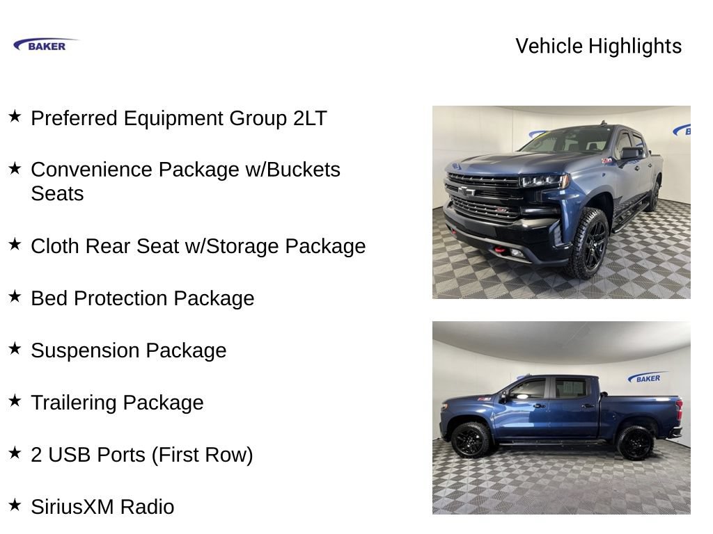 Certified 2021 Chevrolet Silverado 1500 LT Trail Boss w/ Bed Protection Package AWD/4WD image 4