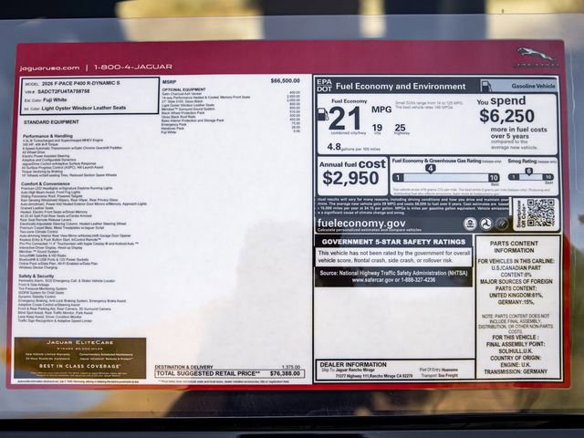 New 2026 Jaguar F-PACE R-Dynamic S image 32