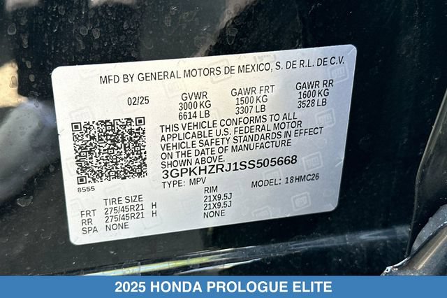 Used 2025 Honda Prologue Elite image 33