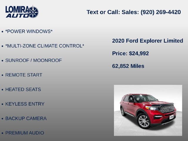 Used 2020 Ford Explorer Limited AWD/4WD image 14