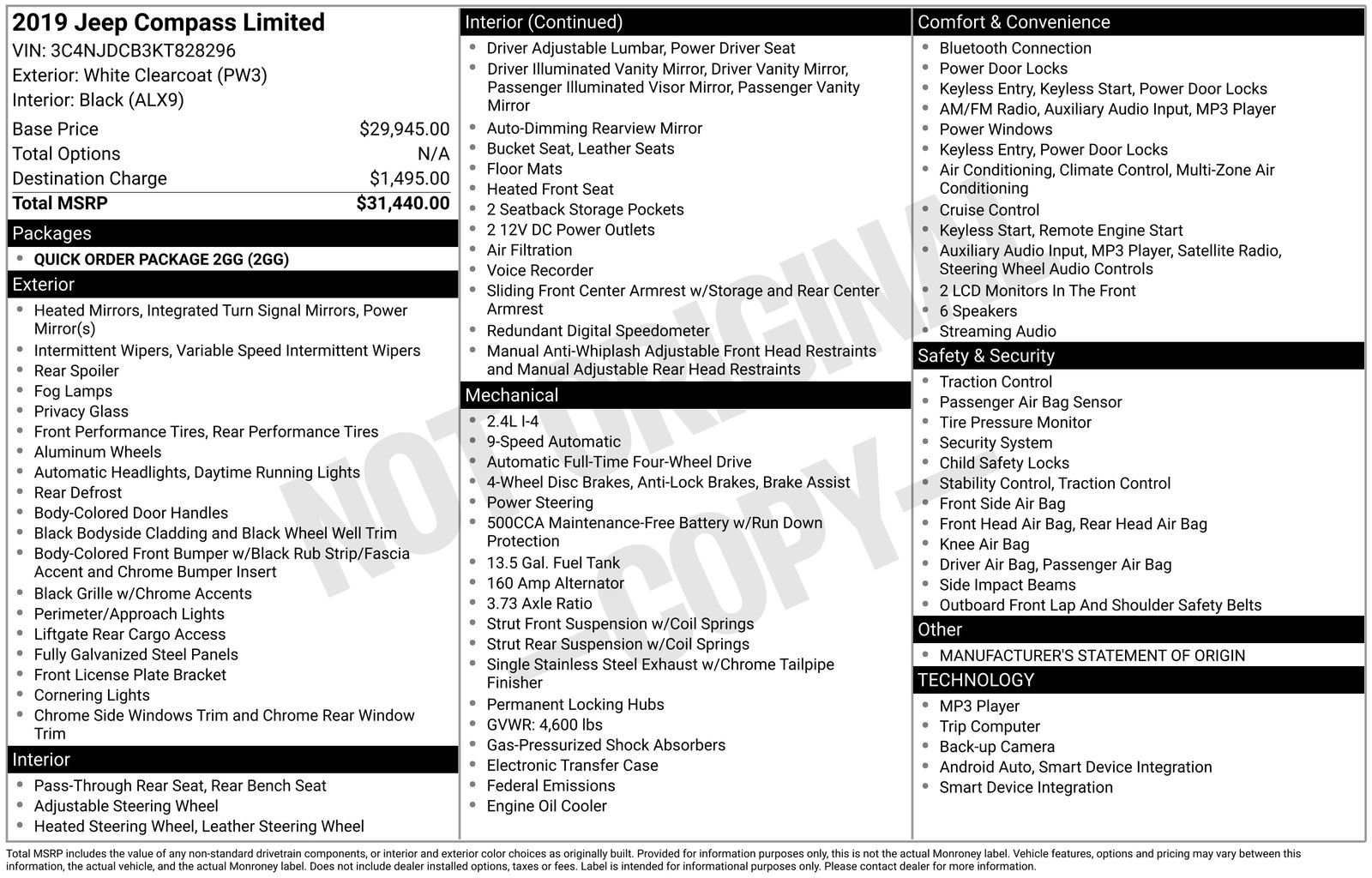 Used 2019 Jeep Compass Limited image 37