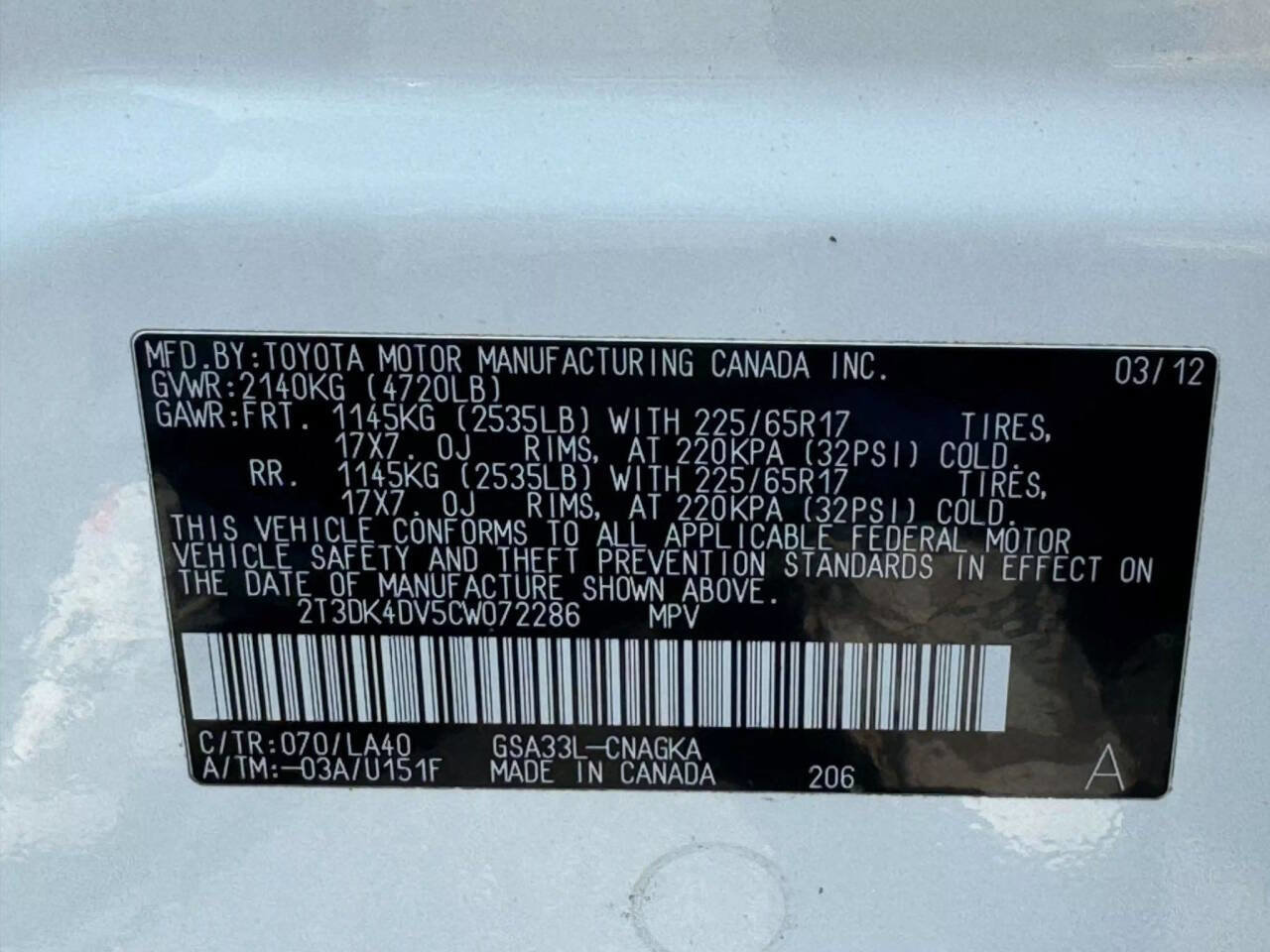 Used 2012 Toyota RAV4 Limited image 37