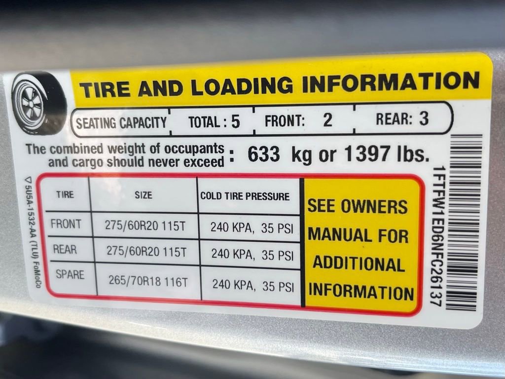 Used 2022 Ford F150 Lariat w/ Equipment Group 502A High AWD/4WD image 14