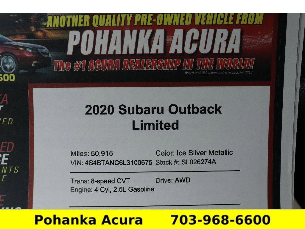 Used 2020 Subaru Outback Limited image 40