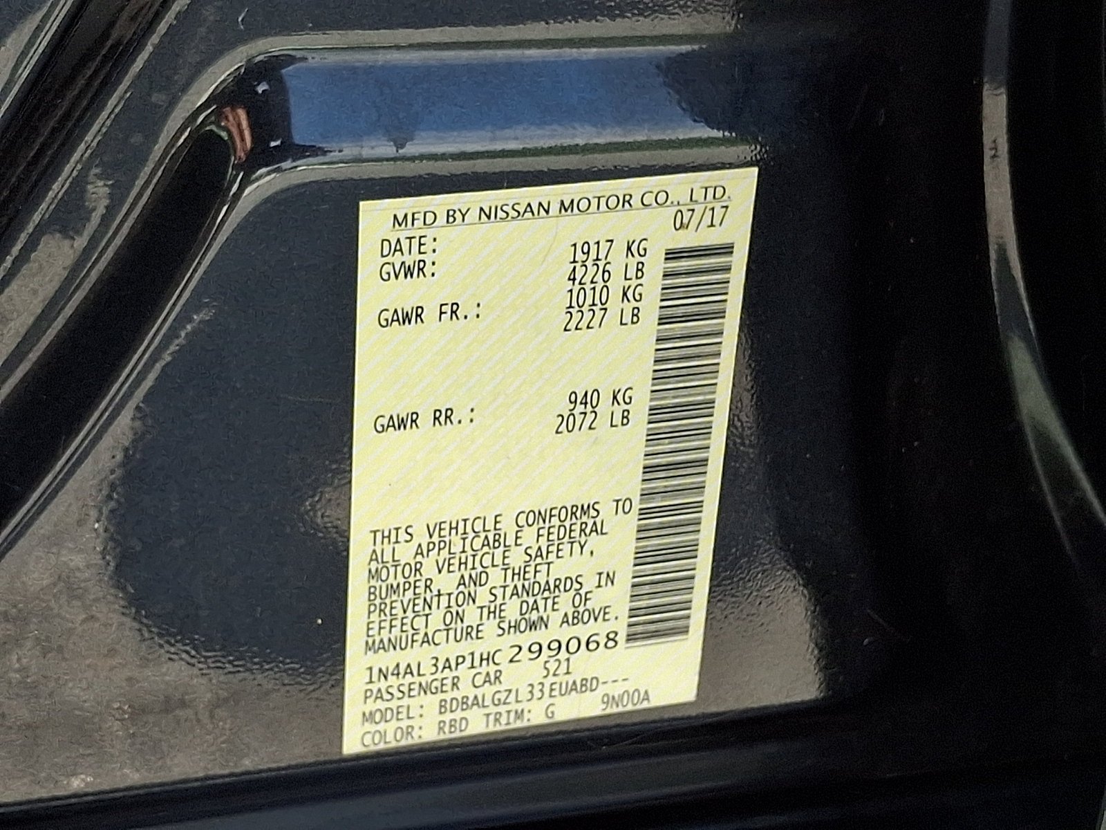 Used 2017 Nissan Altima 2.5 S w/ Power Driver Seat Package FWD image 27