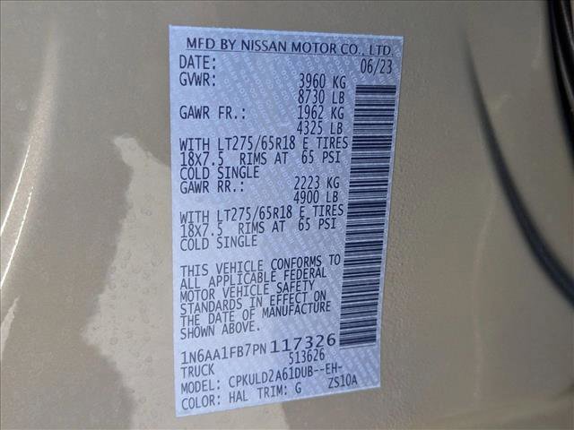 Used 2023 Nissan Titan PRO-4X w/ Pro-4x Convenience Package image 20