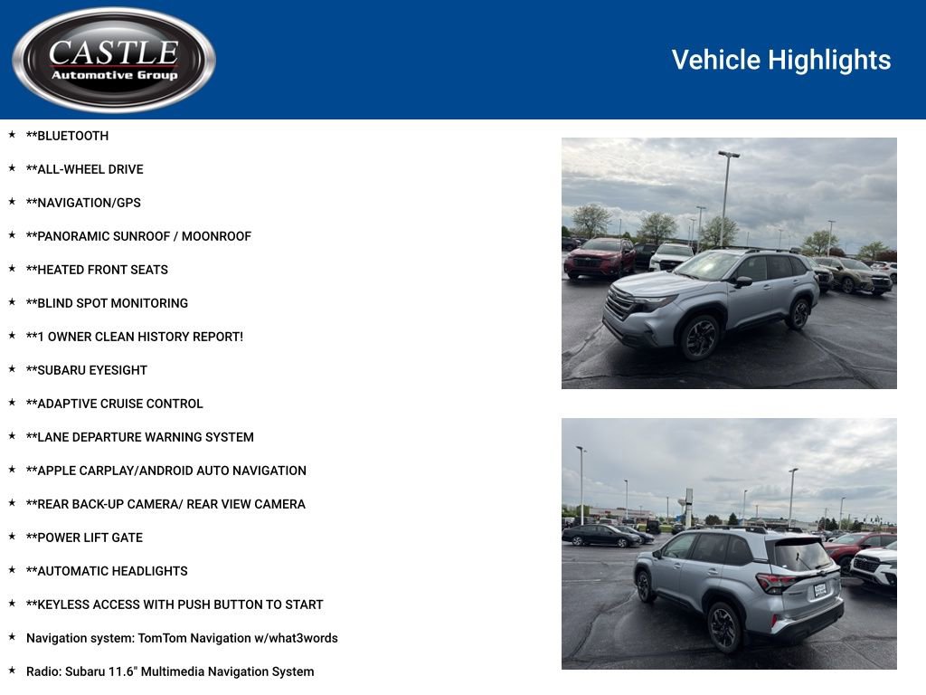 Used 2025 Subaru Forester Premium w/ Protection Package (1PH) AWD/4WD image 3