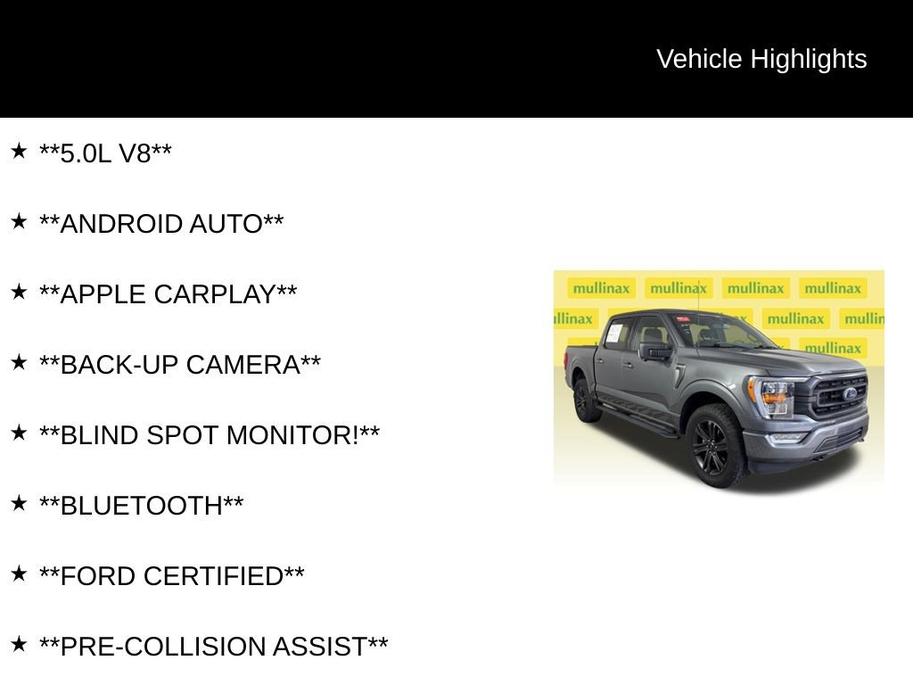 Certified 2022 Ford F150 XLT w/ Equipment Group 302A High AWD/4WD image 12