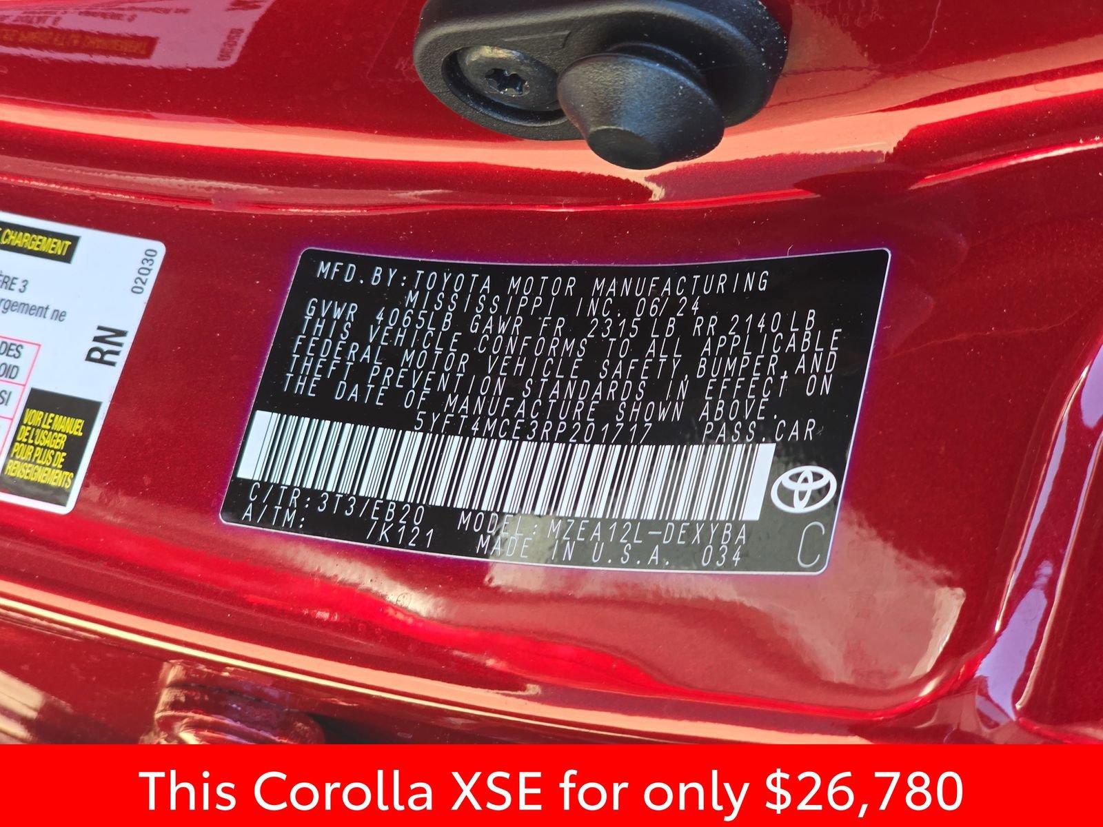 Used 2024 Toyota Corolla XSE FWD image 42