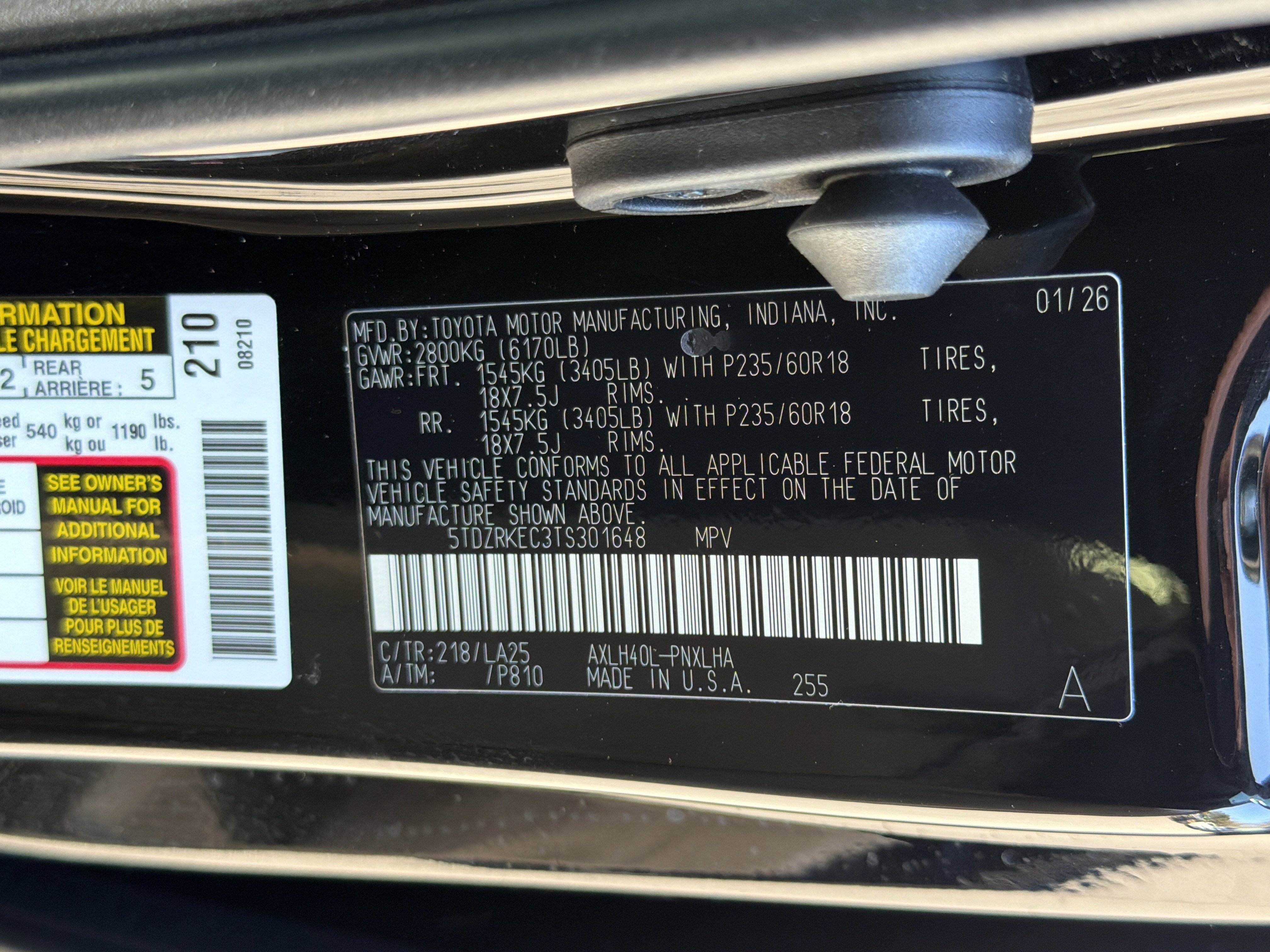 New 2026 Toyota Sienna Limited image 37