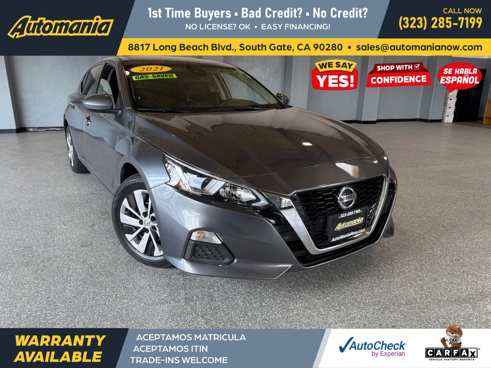Used 2021 Nissan Altima 2.5 S FWD image 1